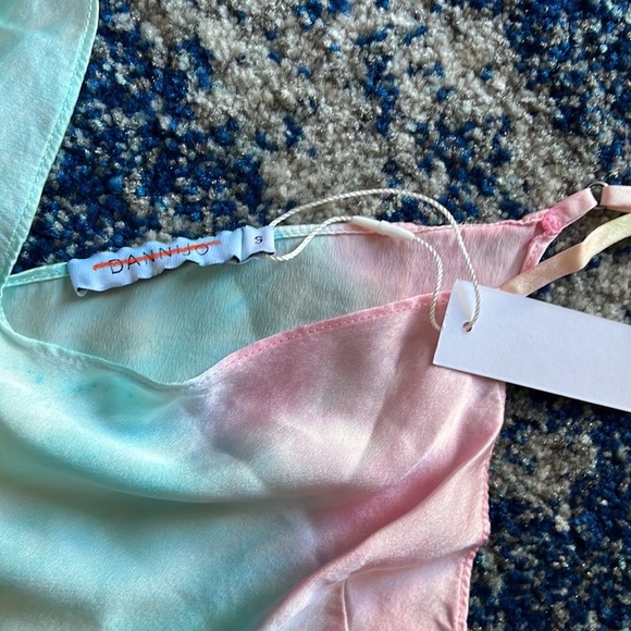 DANNIJO Mini Slip Dress in Neon Tie Dye Small - Picture 12 of 12